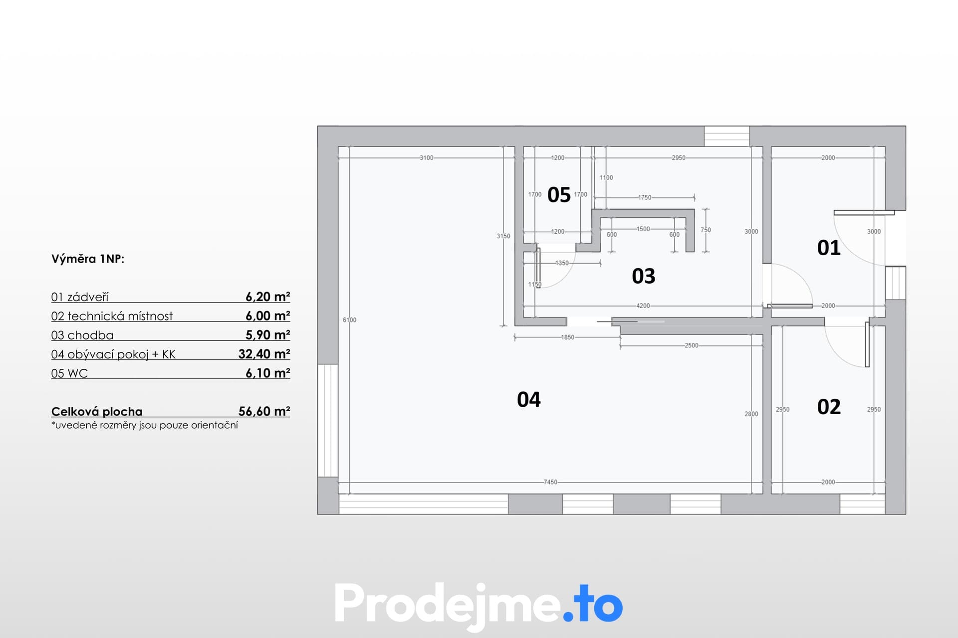 2D půdorys - 1.NP